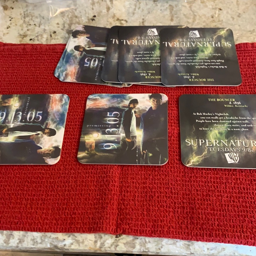 3- Supernatural rare coasters